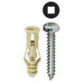 L.H. Dottie Triple-Grip Screw Anchor, 1-3/16" L, Nylon TG6KSQTP